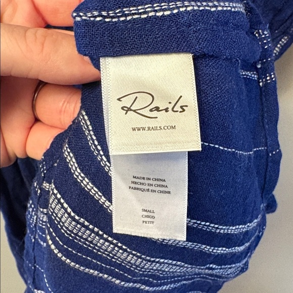 NWOT Rails Crystal Noja Stripe Mini Dress Long Sleeve Size Small - Picture 11 of 12